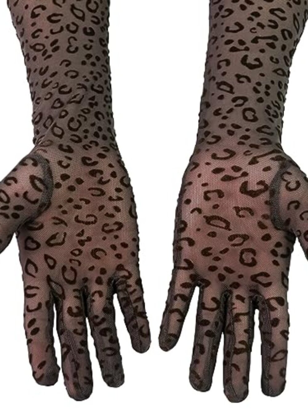 Arm Warmers Goth Knitted Fingerless Gloves Punk Skull Hand Warmers for Cosplay